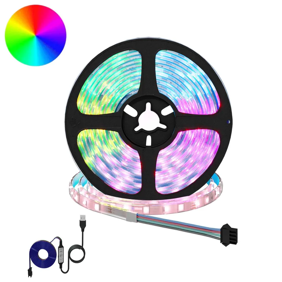 Bande LED 2 pcs Noir et Transparent 4000 mm Cuivre et plastique