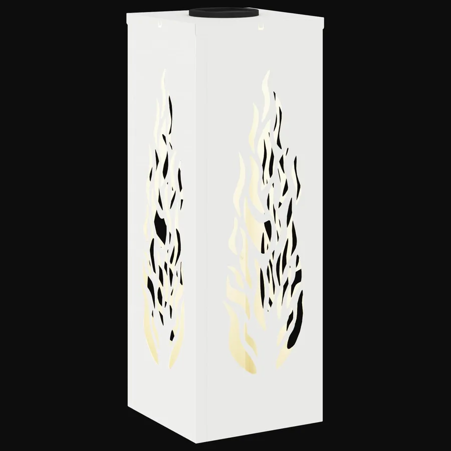 Lumière de chemin LED solaire 2 pcs Blanc chaud 18 x 18 x 50 cm - 12