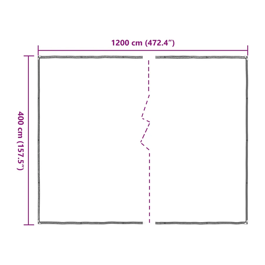 Couverture pour plantes Transparent 4 x 12 m PE - 8