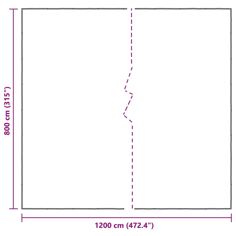 Couverture pour plantes Transparent 8 x 12 m PE - 11
