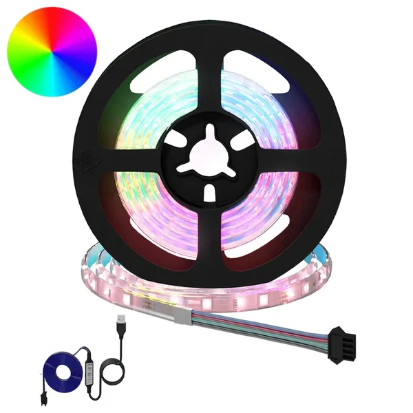 Bande LED 12 pcs Noir et Transparent 1200 mm