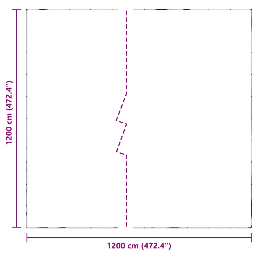 Couverture pour plantes Transparent 12 x 12 m PE - 10
