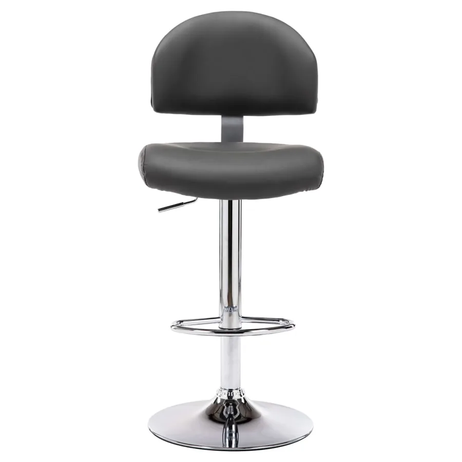 Tabouret de bar Gris Similicuir - 5