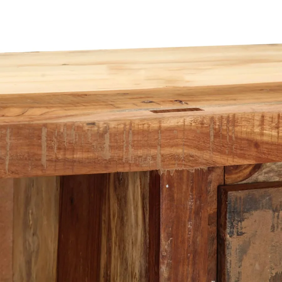 Meuble TV 100x30x33 cm Bois de récupération massif - 5