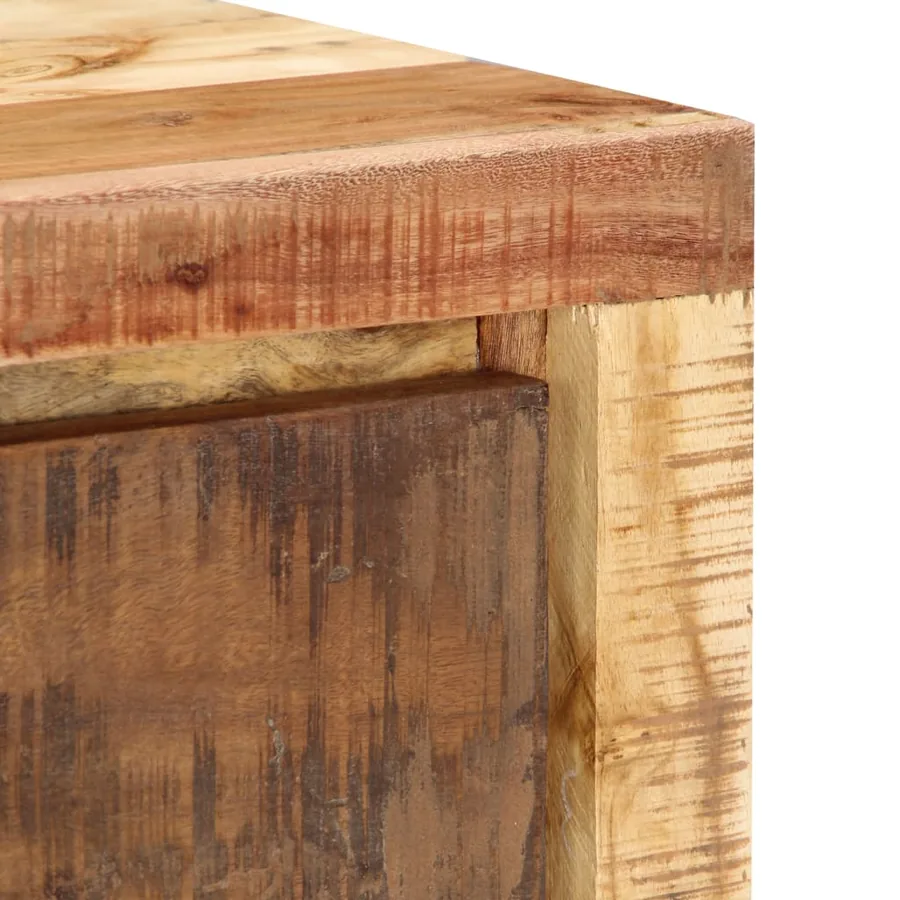 Meuble TV 100x30x33 cm Bois de récupération massif - 7