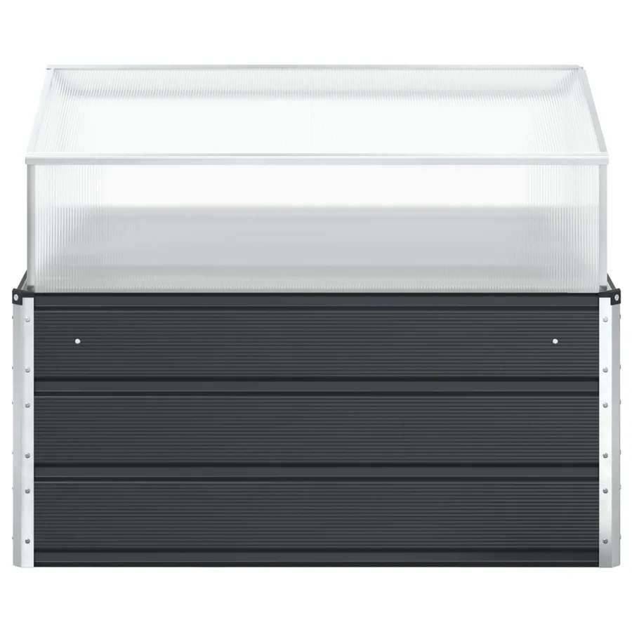 Jardinière Anthracite 100 x 100 x 77 cm Acier galvanisé - 4