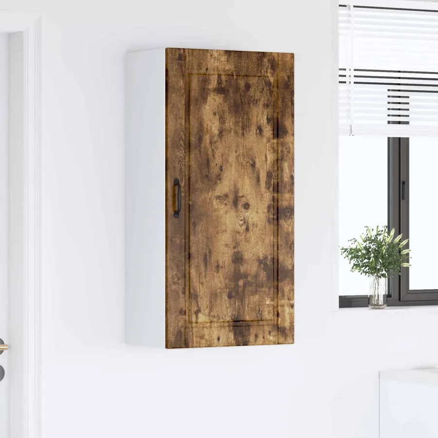 Meuble mural PORTO Chêne fumé 50 x 31 x 100 cm - 4