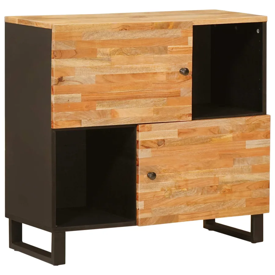 Meuble d'appoint Marron 80 x 33 x 75 cm Bois de mangue massif