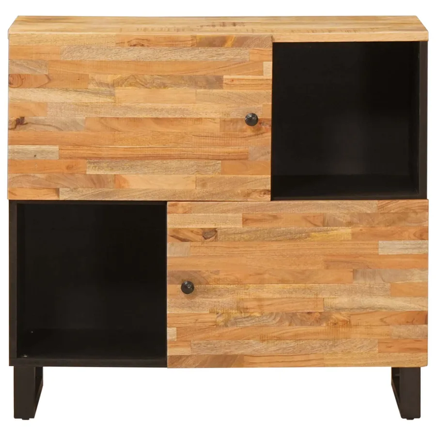 Meuble d'appoint Marron 80 x 33 x 75 cm Bois de mangue massif - 3