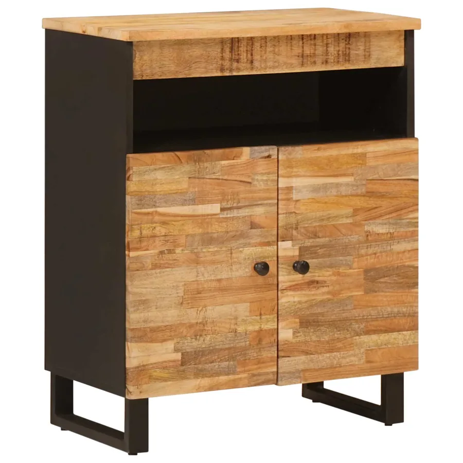 Meuble d'appoint Marron 60 x 33 x 75 cm Bois de mangue massif