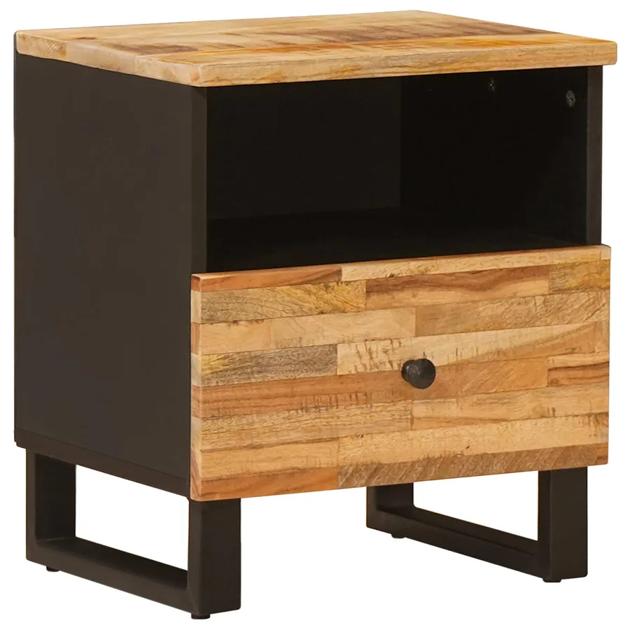 Armoire de lit Marron 40 x 33 x 46 cm Bois de mangue massif