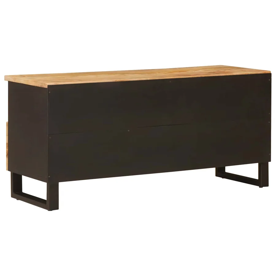 Meuble TV Corona Marron 100 x 33 x 46 cm Bois de mangue massif - 5