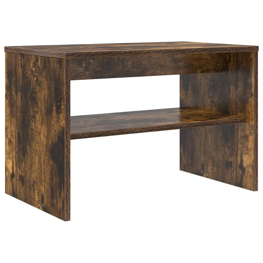 Meuble TV Chêne fumé 60 x 35 x 40 cm Bois d'ingénierie - 2