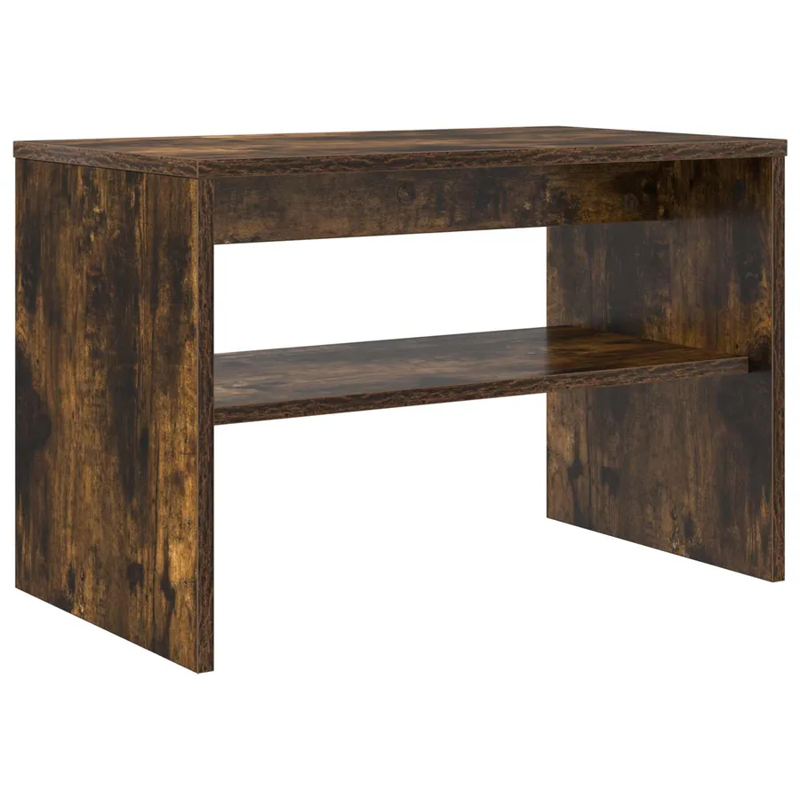 Meuble TV Chêne fumé 60 x 35 x 40 cm Bois d'ingénierie - 7