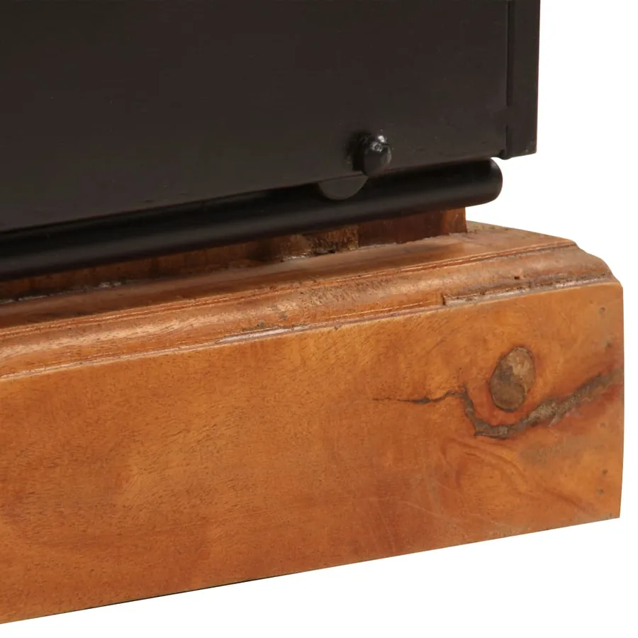 Meuble TV 110 x 30 x 45 cm Bois de récupération massif - 10