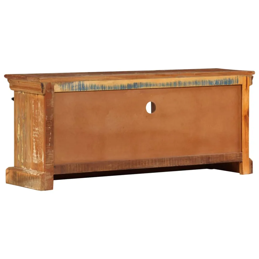 Meuble TV 110 x 30 x 45 cm Bois de récupération massif - 6