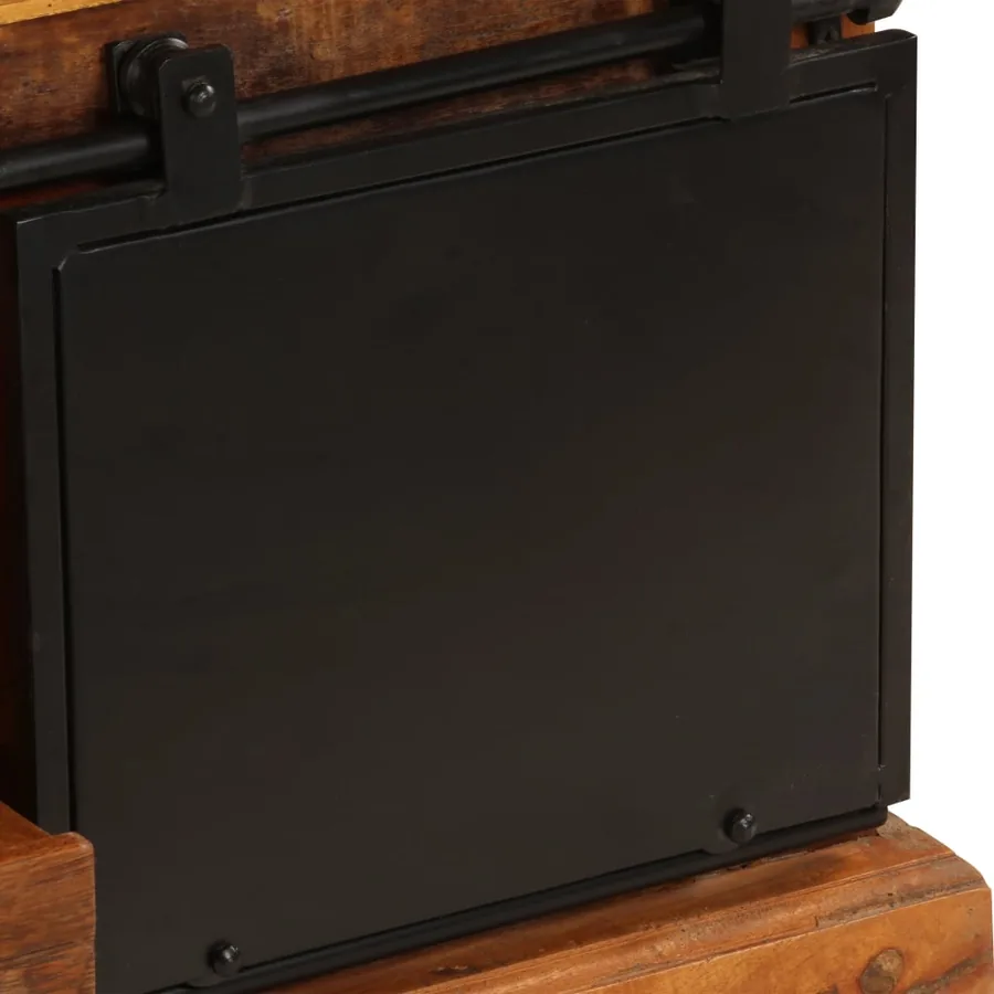Meuble TV 110 x 30 x 45 cm Bois de récupération massif - 9