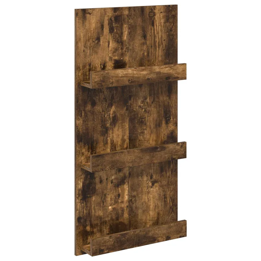 Étagère à magazines avec étagère Chêne fumé 51 x 11 x 102 cm - 2