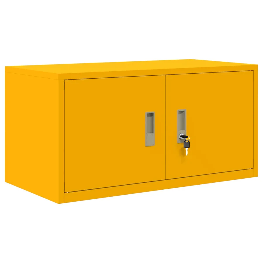 Armoire de rangement Jaune moutarde 80 x 40 x 40 cm Acier - 2