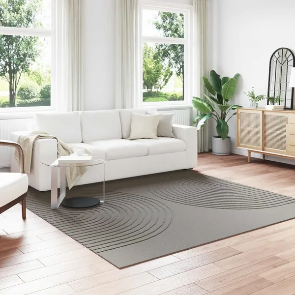 Tapis de surface Carré GALATI Gris 240 x 240 cm Polyester