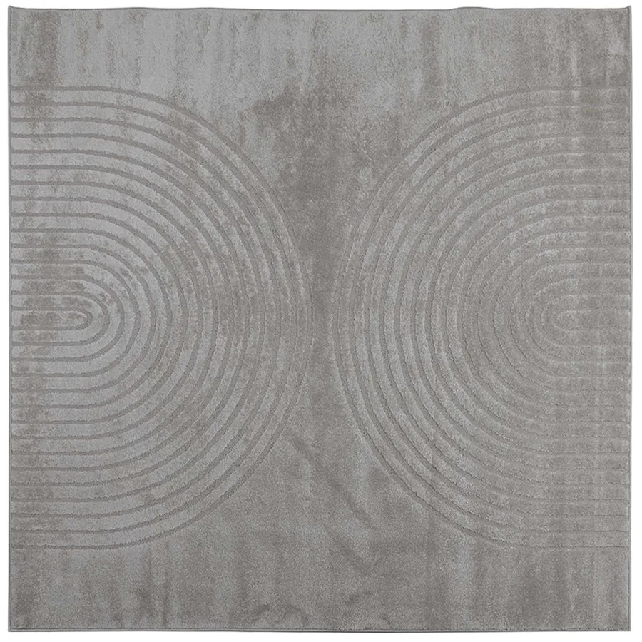 Tapis de surface Carré GALATI Gris 240 x 240 cm Polyester - 2