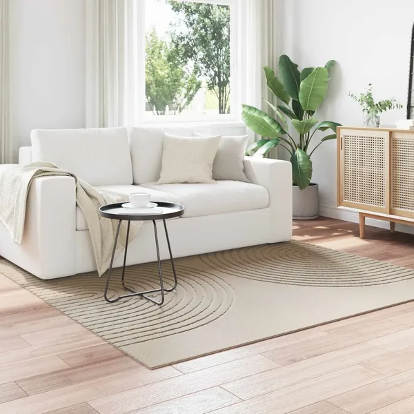 Tapis de surface Carré GALATI Beige 120 x 120 cm Polyester