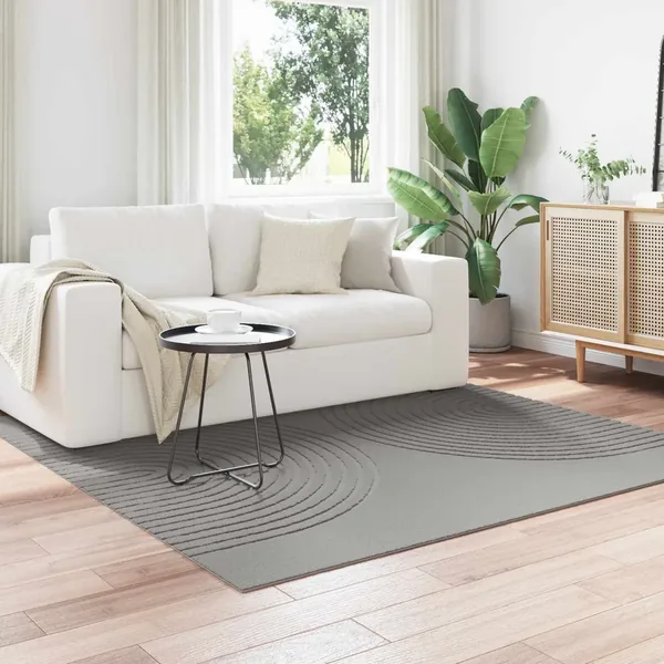 Tapis de surface Carré GALATI Gris 120 x 120 cm Polyester