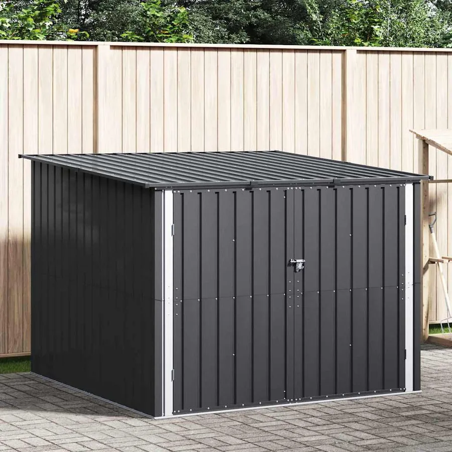 Abri de vélo 3 pcs Anthracite 216 x 207 x 158 cm Métал