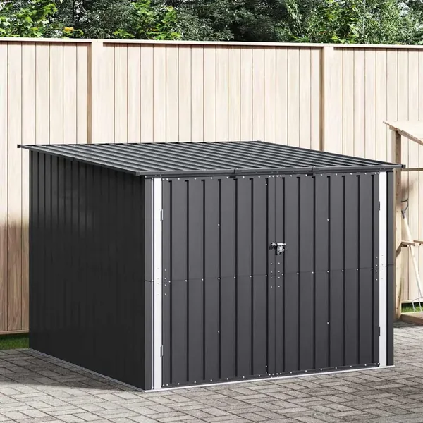 Abri de vélo 3 pcs Anthracite 216 x 207 x 158 cm Métал