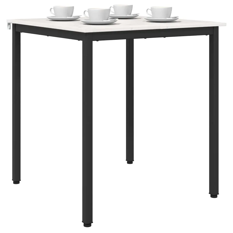 Table de salle à manger / Table de repas Blanc 70 x 70 x 75 cm - 3