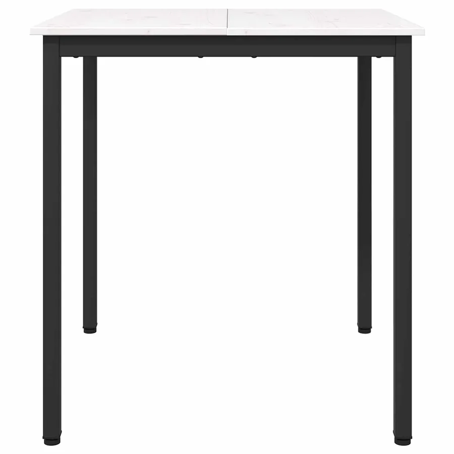 Table de salle à manger / Table de repas Blanc 70 x 70 x 75 cm - 5