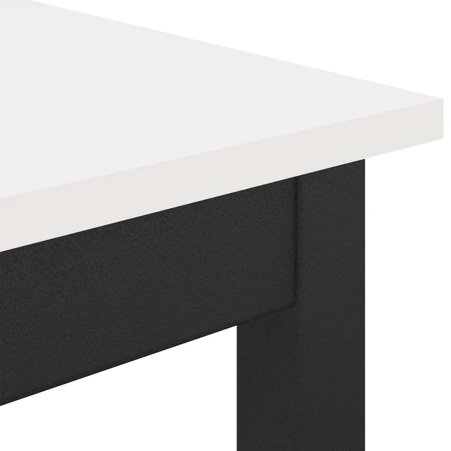 Table de salle à manger / Table de repas Blanc 70 x 70 x 75 cm - 7