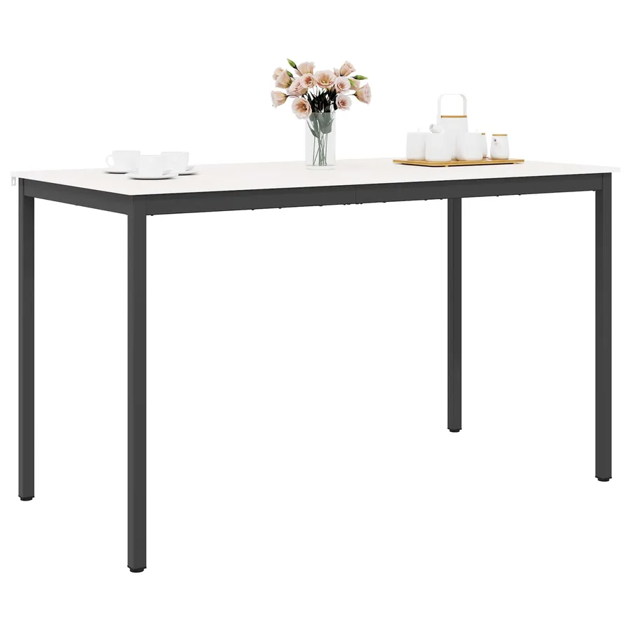 Table de bar Blanc 180 x 90 x 105 cm Bois de pin massif - 3