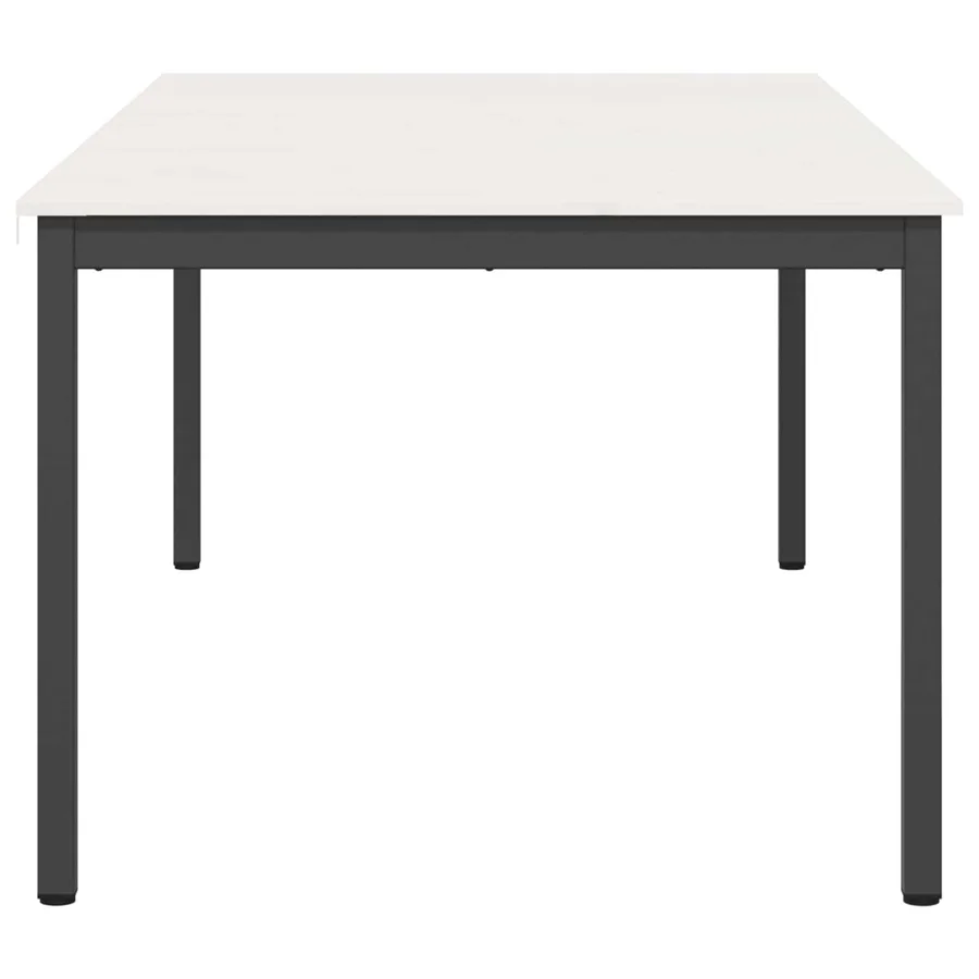 Table de salle à manger / Table de repas Blanc - 6