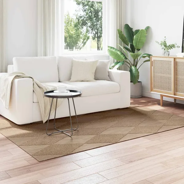 Tapis de surface AGIRA Naturel 170 x 120 cm Polyester