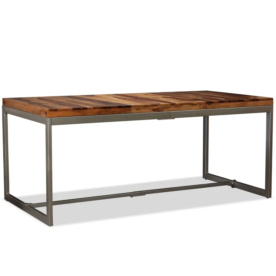 Table à manger Bois massif et acier 180 cm - 15