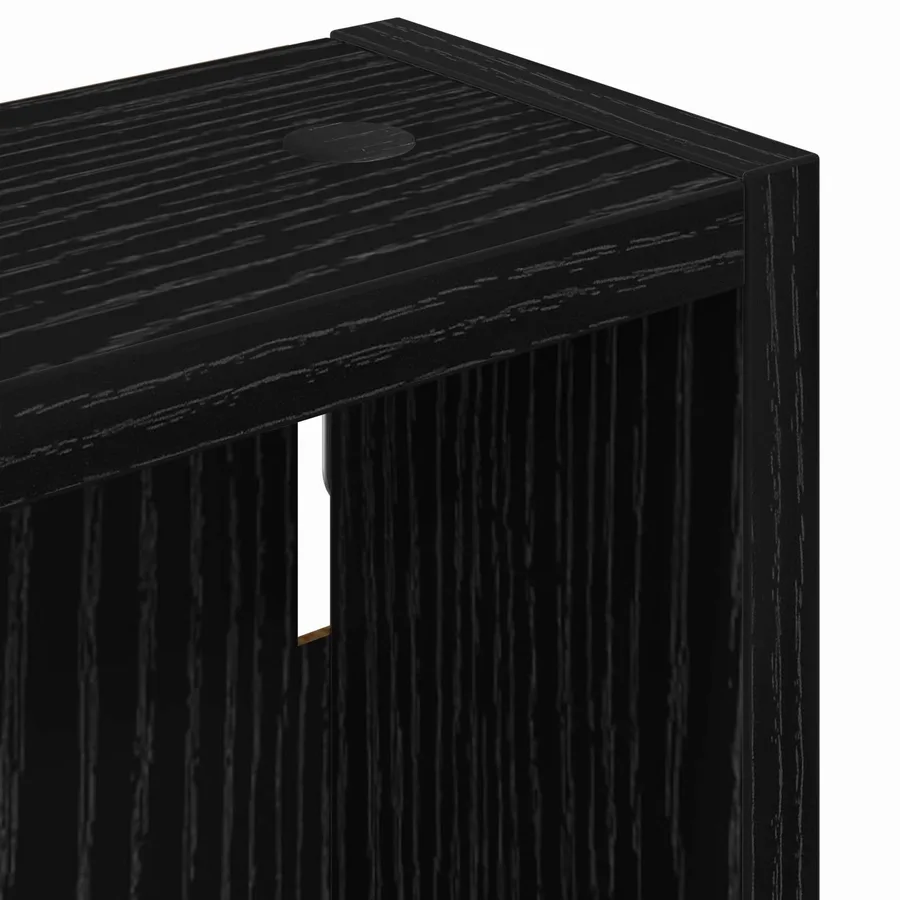 Armoire murale de salle de bain Chêne Noir 40 x 10 x 60,5 cm - 9