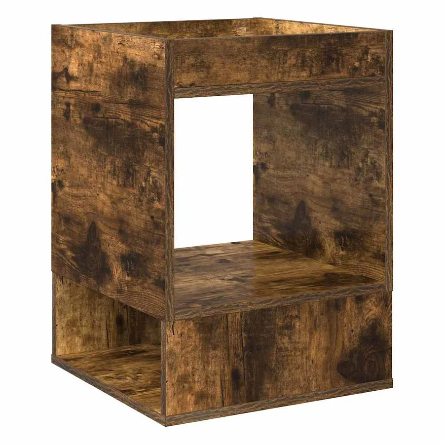 Table d'appoint Chêne fumé 40 x 40 x 56 cm Bois d'ingénierie - 2