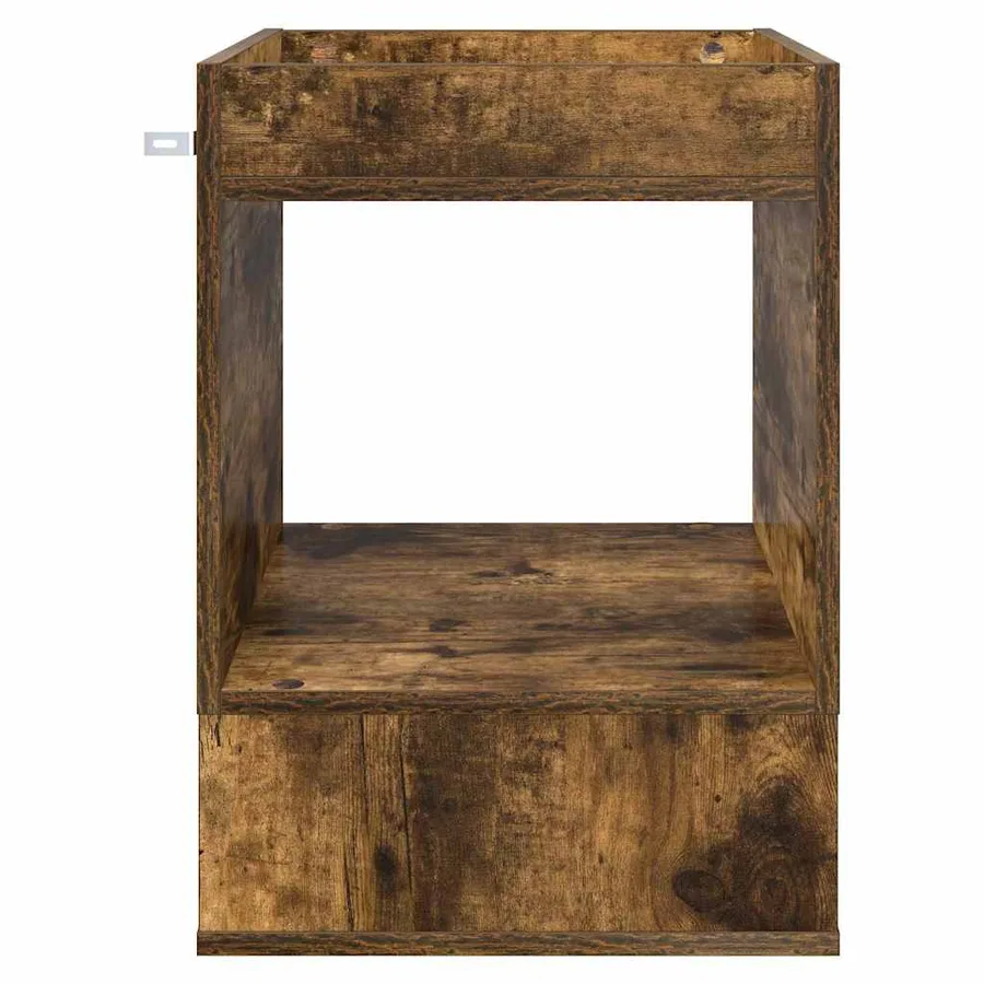 Table d'appoint Chêne fumé 40 x 40 x 56 cm Bois d'ingénierie - 5