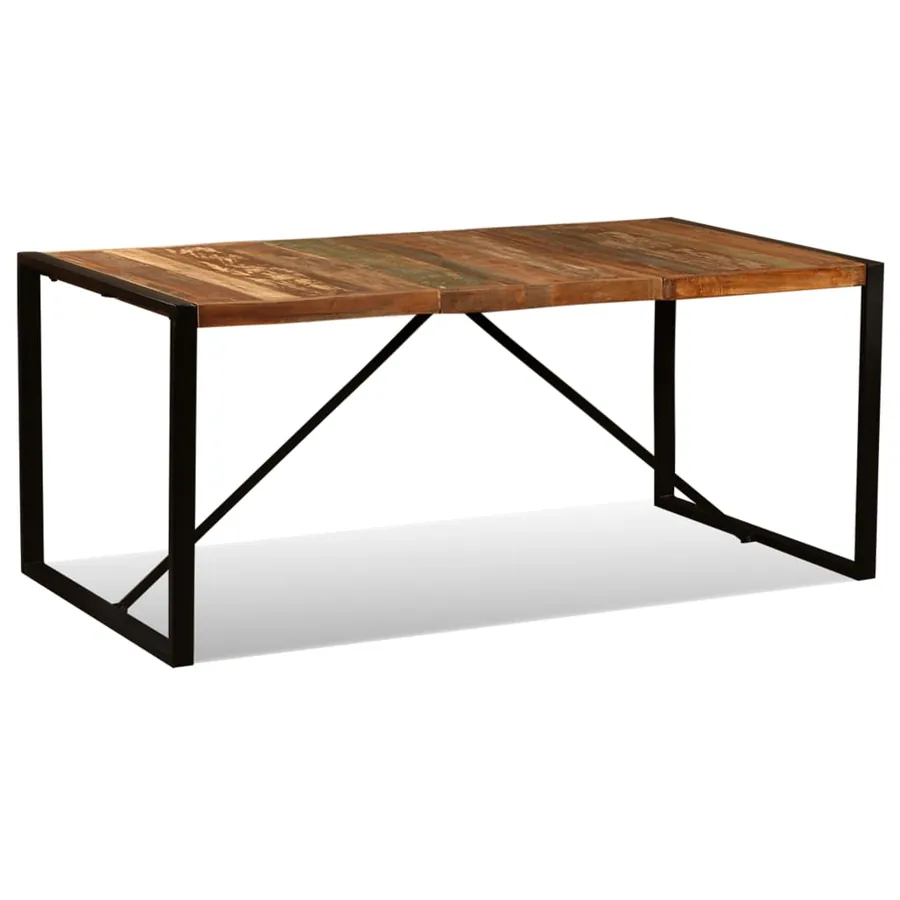 Table à manger Bois de récupération massif 180 cm - 2