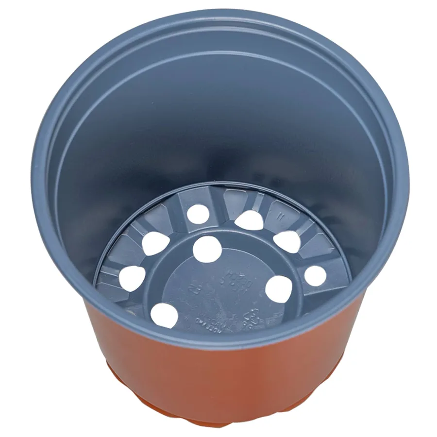 Pot à fleurs 100 pcs Terre cuite Ø 15 x 13 cm Plastique - 6