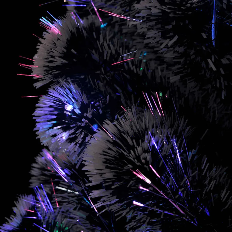 Arbre de Noël pré-éclairé avec support et LED 150 cm fibre optique - 5