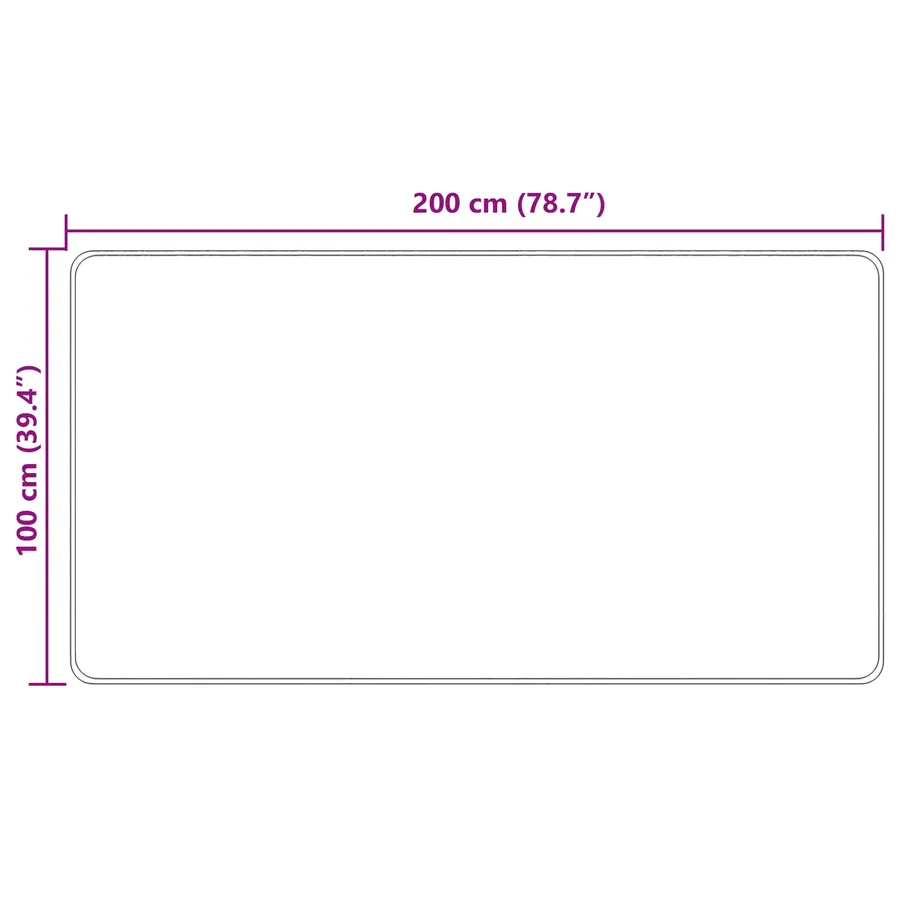 Coureur de Tapis MARSA Crème 100 x 200 cm Polyester et PVC - 7