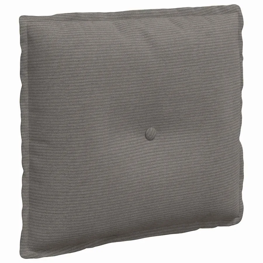 Coussin de Dos Gris clair 50 x 45 cm Tissu en velours côtelé - 2
