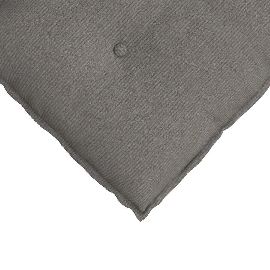 Coussin de Dos Gris clair 50 x 45 cm Tissu en velours côtelé - 7