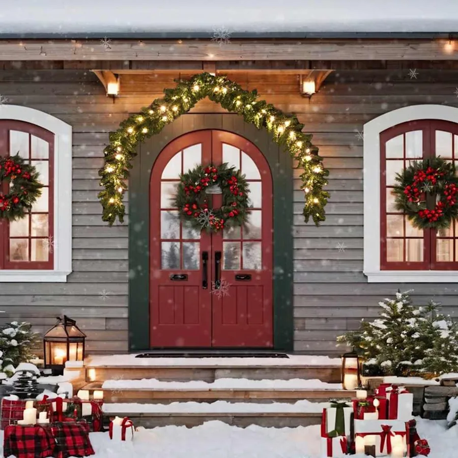 Guirlande de Noël avec lumières LED 10 m