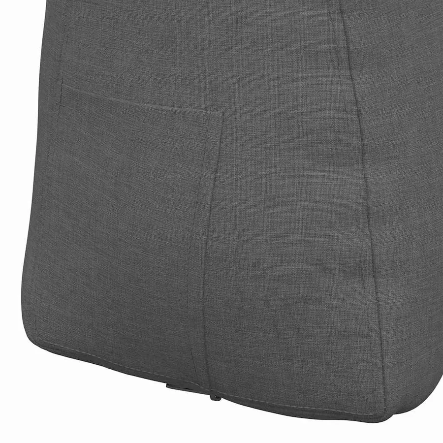 Coussin de Dos Gris foncé 80 x 24 x 50 cm tissu - 9