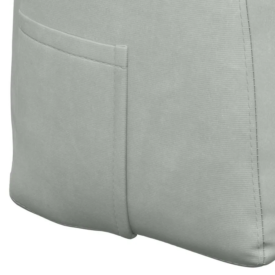 Coussin de Dos Gris clair 120 x 24 x 50 cm Velours - 9
