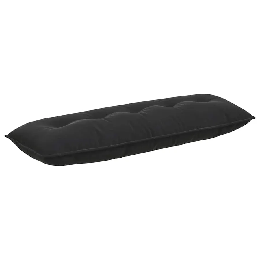 Coussin de Dos Noir 140 x 50 cm Tissu en velours côtelé - 2