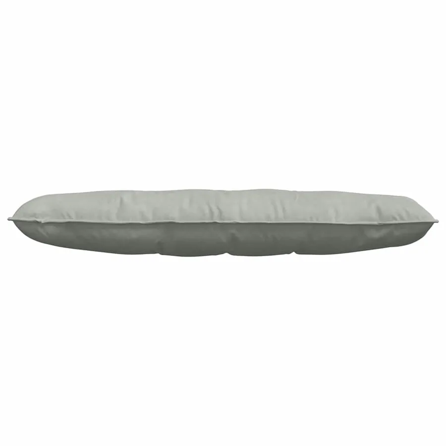 Coussin de Dos Gris clair 140 x 50 cm Tissu en velours côtelé - 5